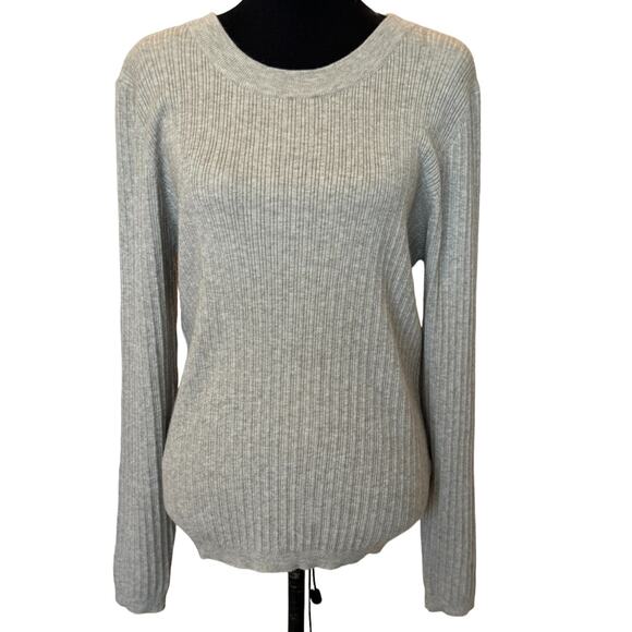 New ~ ASOS ~ Fine Knit Ribbed Crew neck blouse ~ Size 16 VISCOSE - Picture 4 of 8